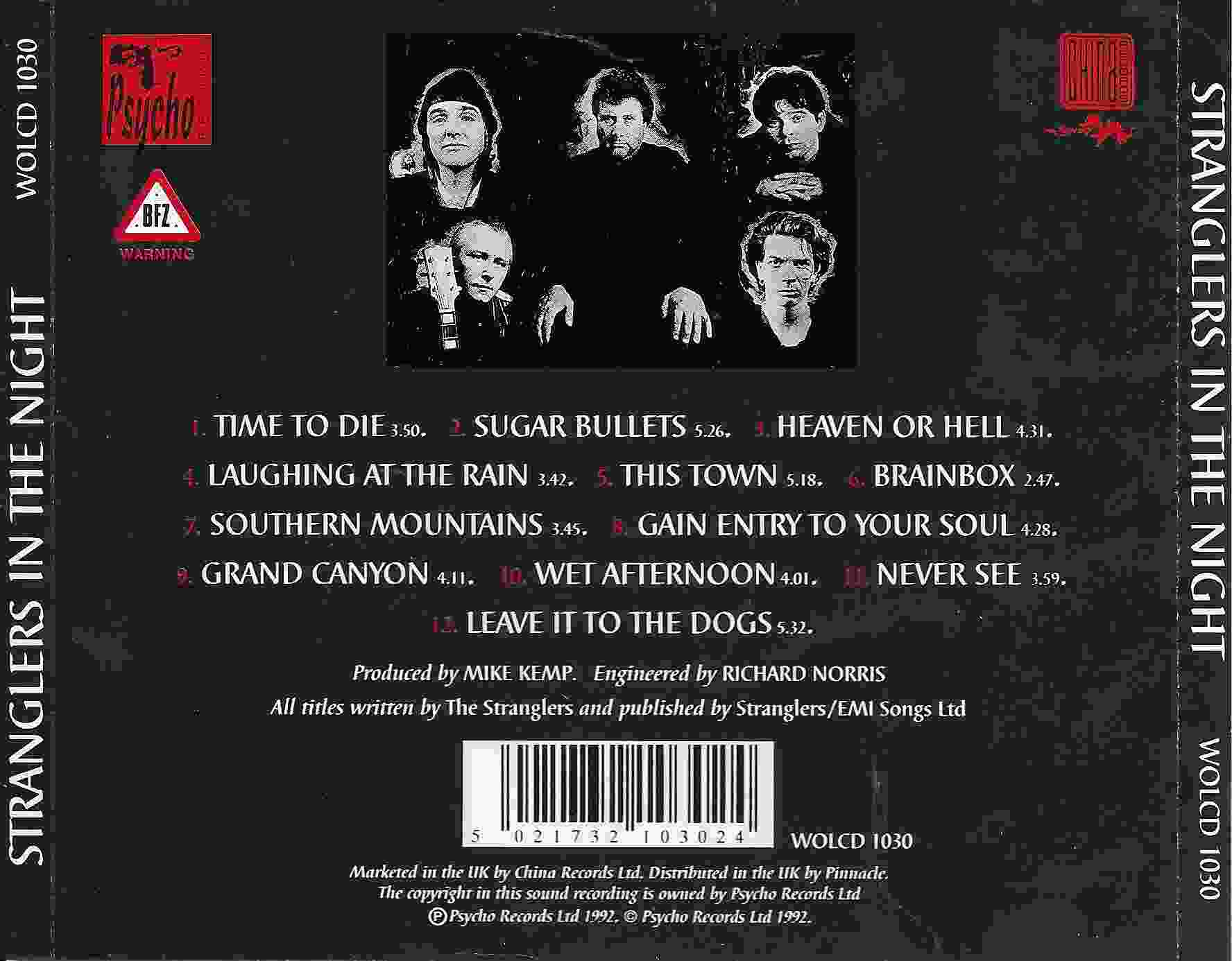 Back cover of WOLCD 1030